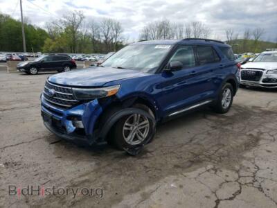 2021 Ford EXPLORER Explorer X, синий — VIN 1FMSK8DH4MGA66514, Copart