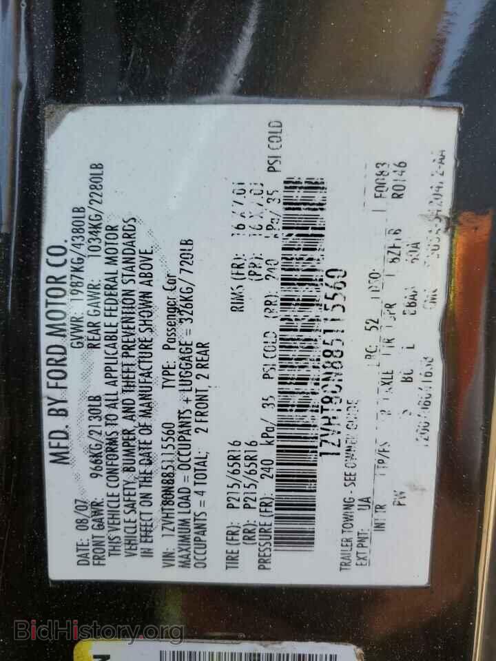 2008 FORD ALL Models - VIN: 1ZVHT80N885115560 - Фото 12