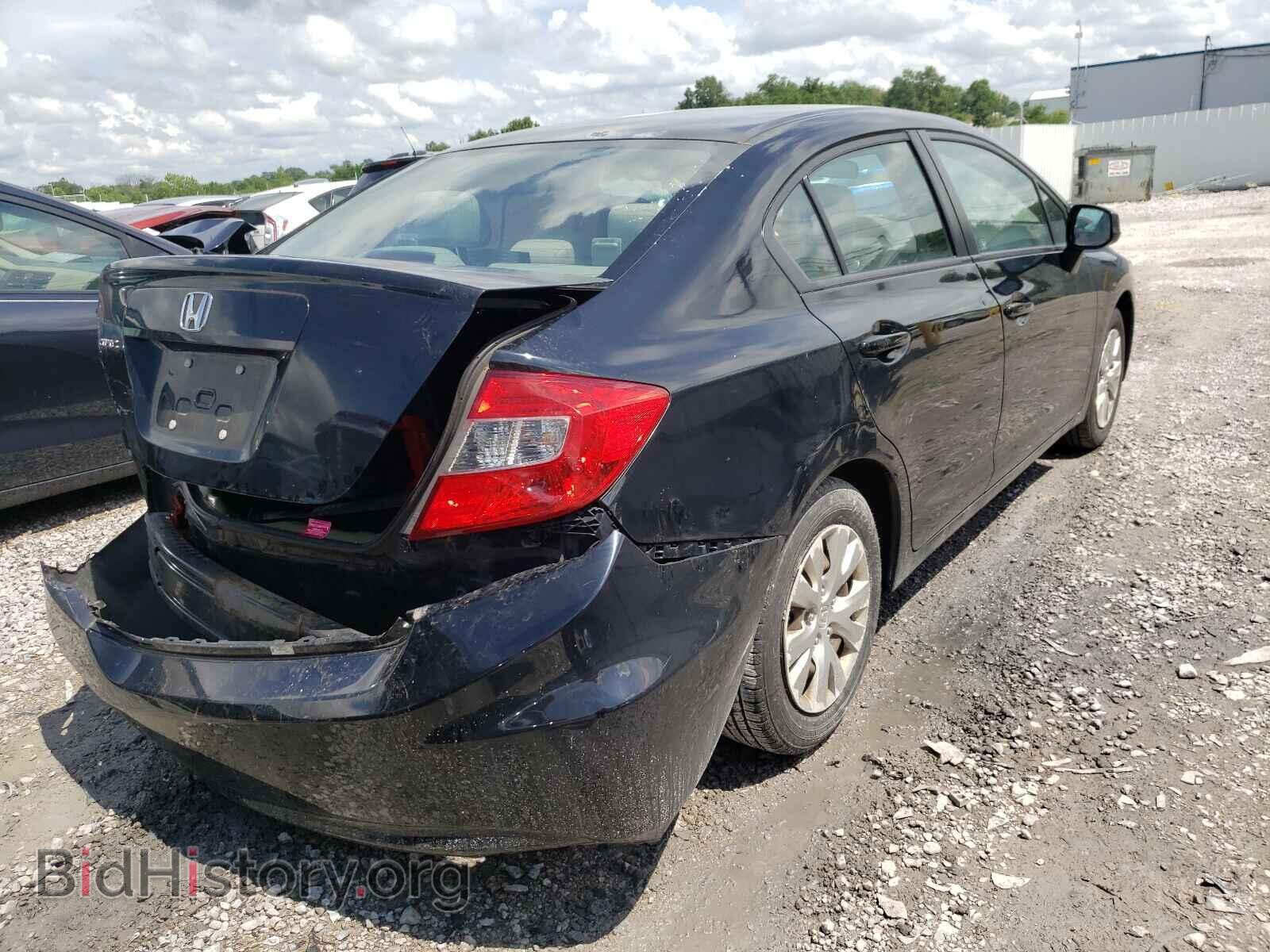 2012 HONDA CIVIC - VIN: 2HGFB2F57CH595207 - Фото 4
