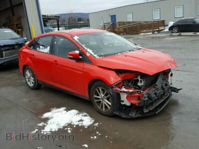 2015 Ford FOCUS FOCUS SE, red — VIN 1FADP3F29FL203473, Copart