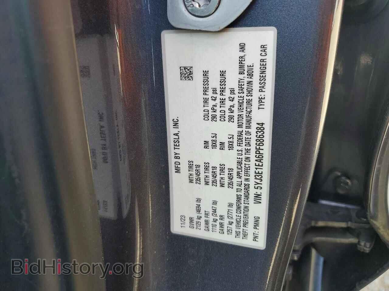 2023 TESLA MODEL 3 - VIN: 5YJ3E1EA6PF686384 - Photo 13