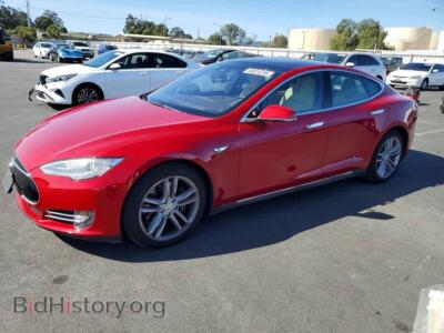 2016 Tesla MODEL S, красный — VIN 5YJSA1E22GF124997, Copart