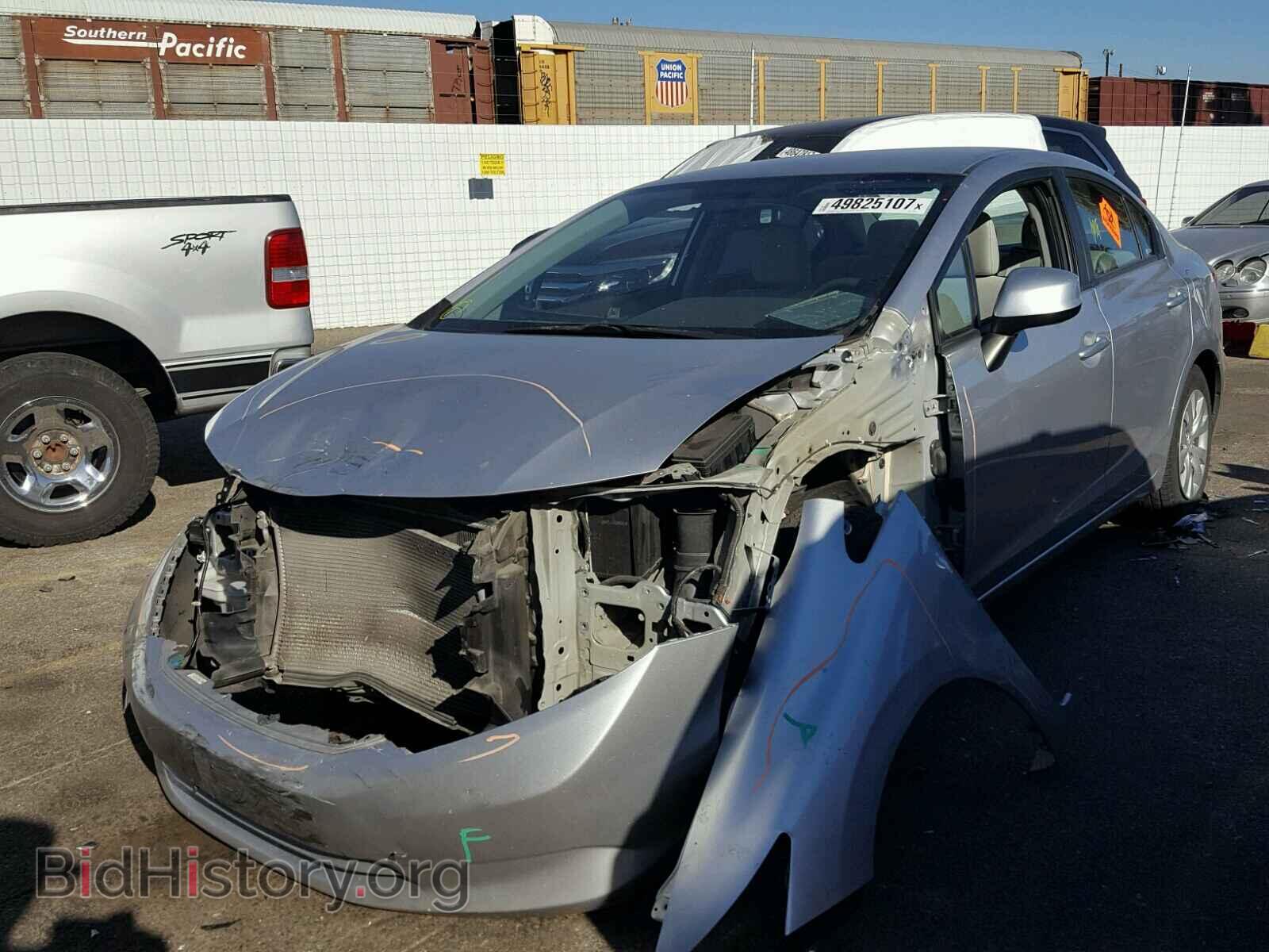 2012 HONDA CIVIC - VIN: 19XFB2F51CE371070 - Фото 2