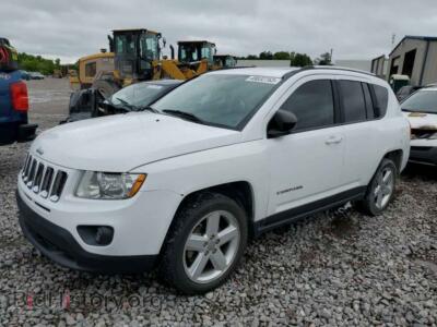 2012 Jeep COMPASS Compass LI, white — VIN 1C4NJCCB1CD605000, Copart