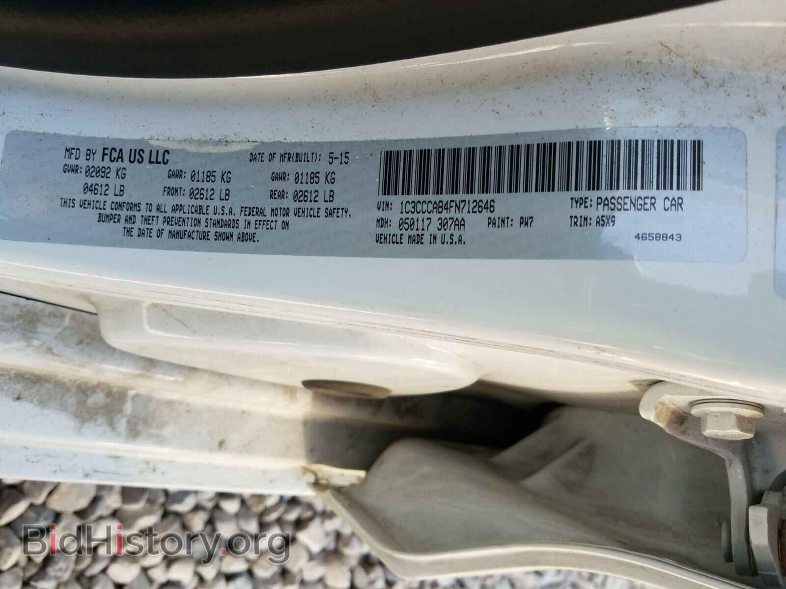 2015 CHRYSLER 200 - VIN: 1C3CCCAB4FN712646 - Фото 10