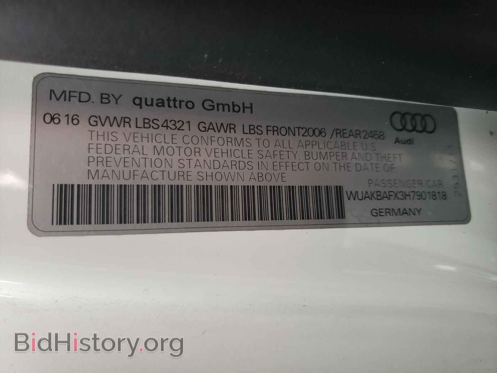 2017 AUDI R8 - VIN: WUAKBAFX3H7901818 - Photo 10
