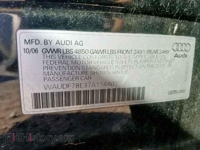 2007 AUDI A4 - VIN: WAUDF78E37A114407 - Photo 10
