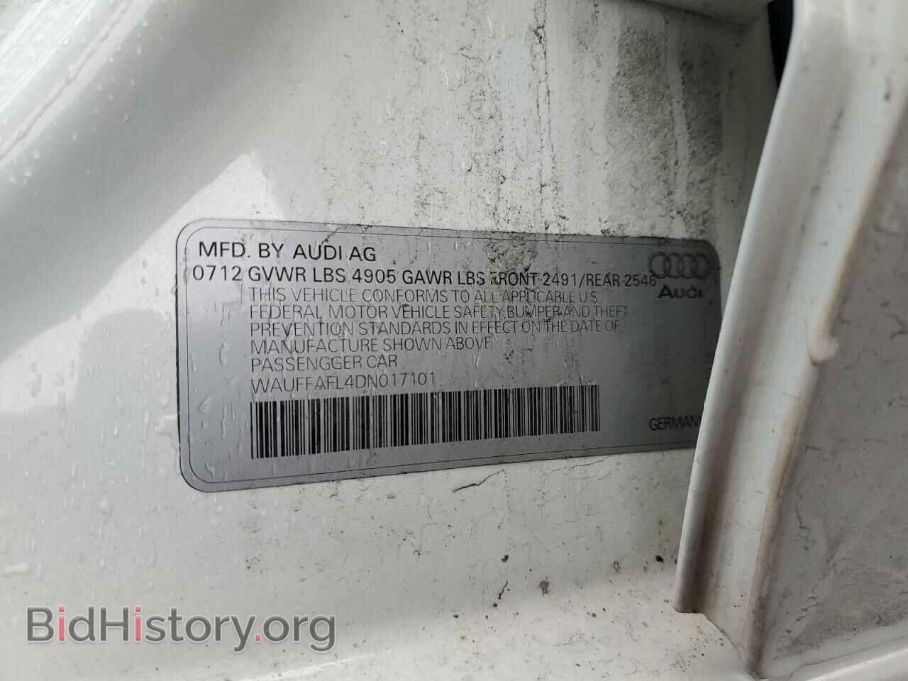 2013 AUDI A4 - VIN: WAUFFAFL4DN017101 - Photo 12