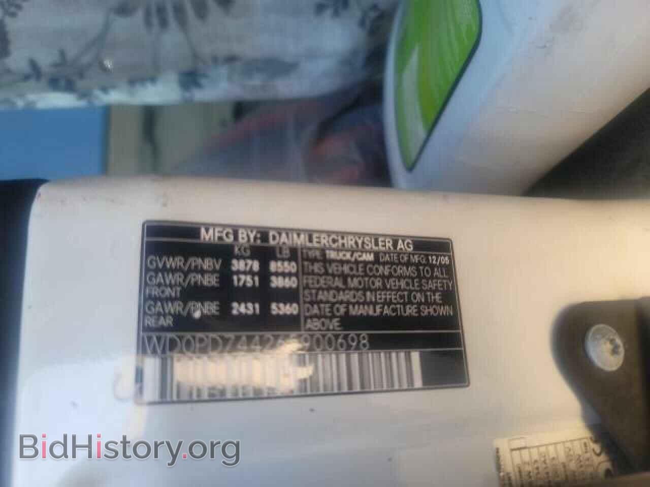 2006 DODGE SPRINTER - VIN: WD0PD744265900698 - Photo 10
