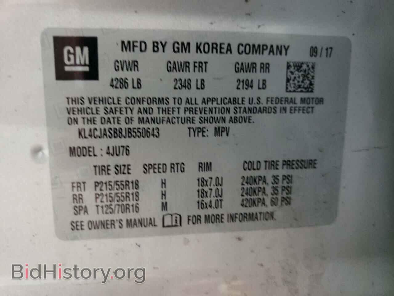 2018 BUICK ENCORE - VIN: KL4CJASB8JB550643 - Photo 10