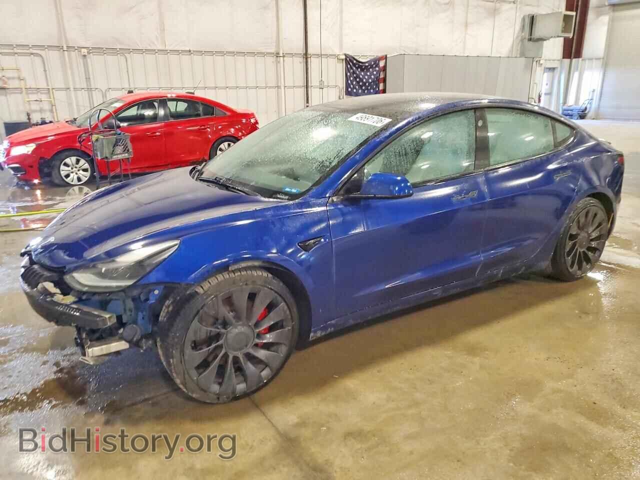Photo 5YJ3E1EC7MF049209 - TESLA MODEL 3 2021