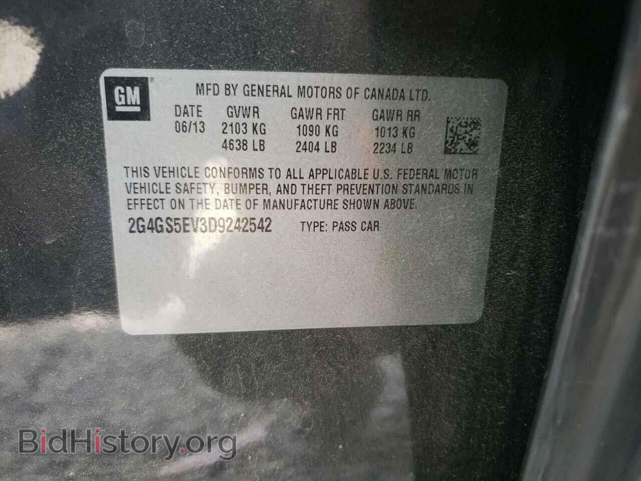 2013 BUICK REGAL - VIN: 2G4GS5EV3D9242542 - Фото 10