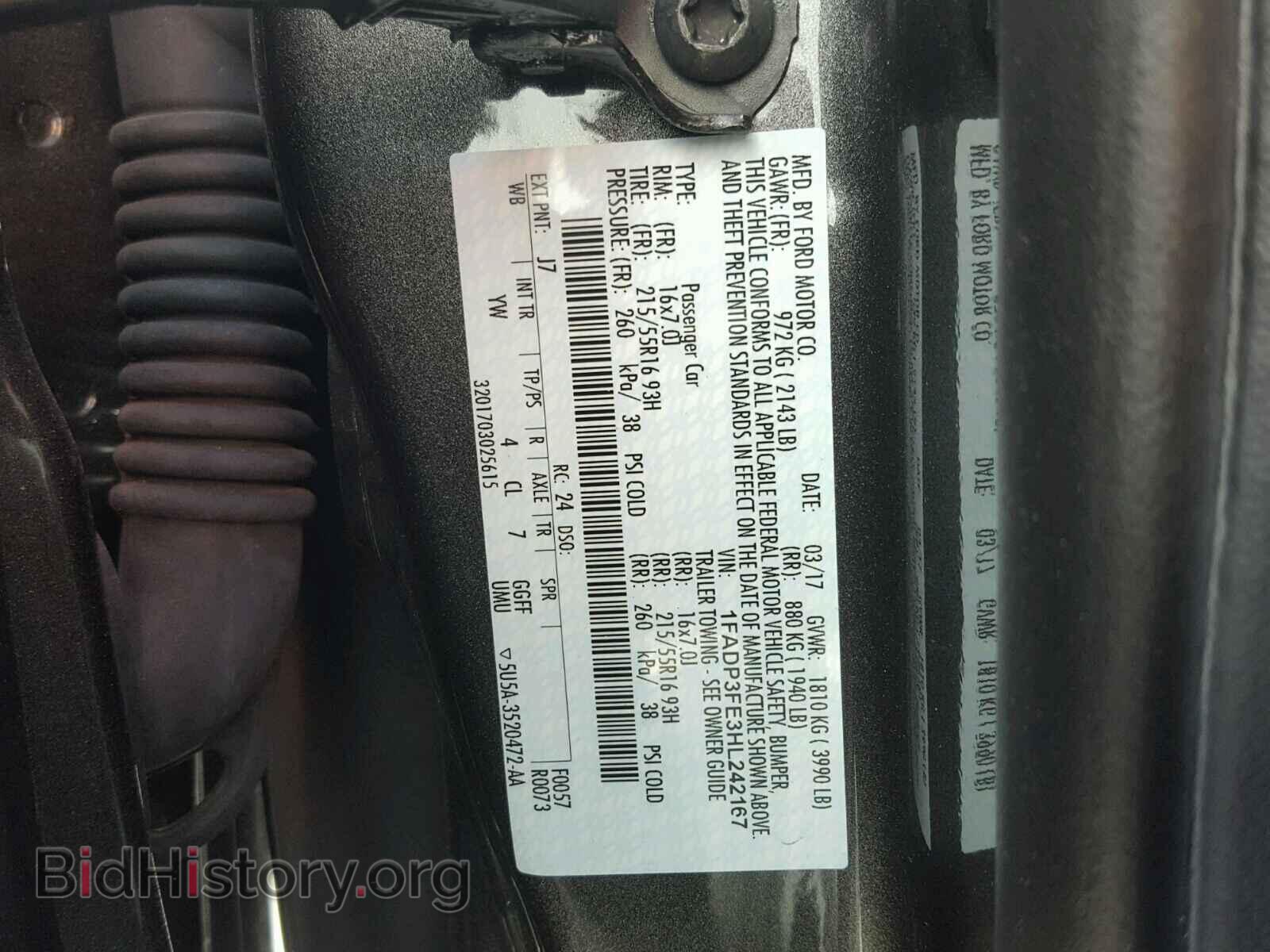 2017 FORD FOCUS - VIN: 1FADP3FE3HL242167 - Photo 10