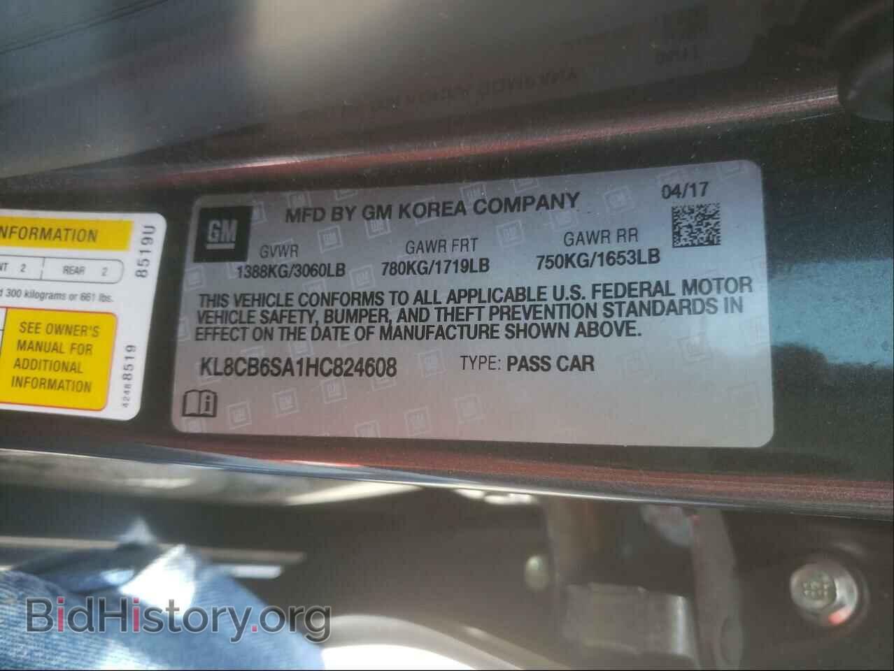 2017 CHEVROLET SPARK - VIN: KL8CB6SA1HC824608 - Photo 10
