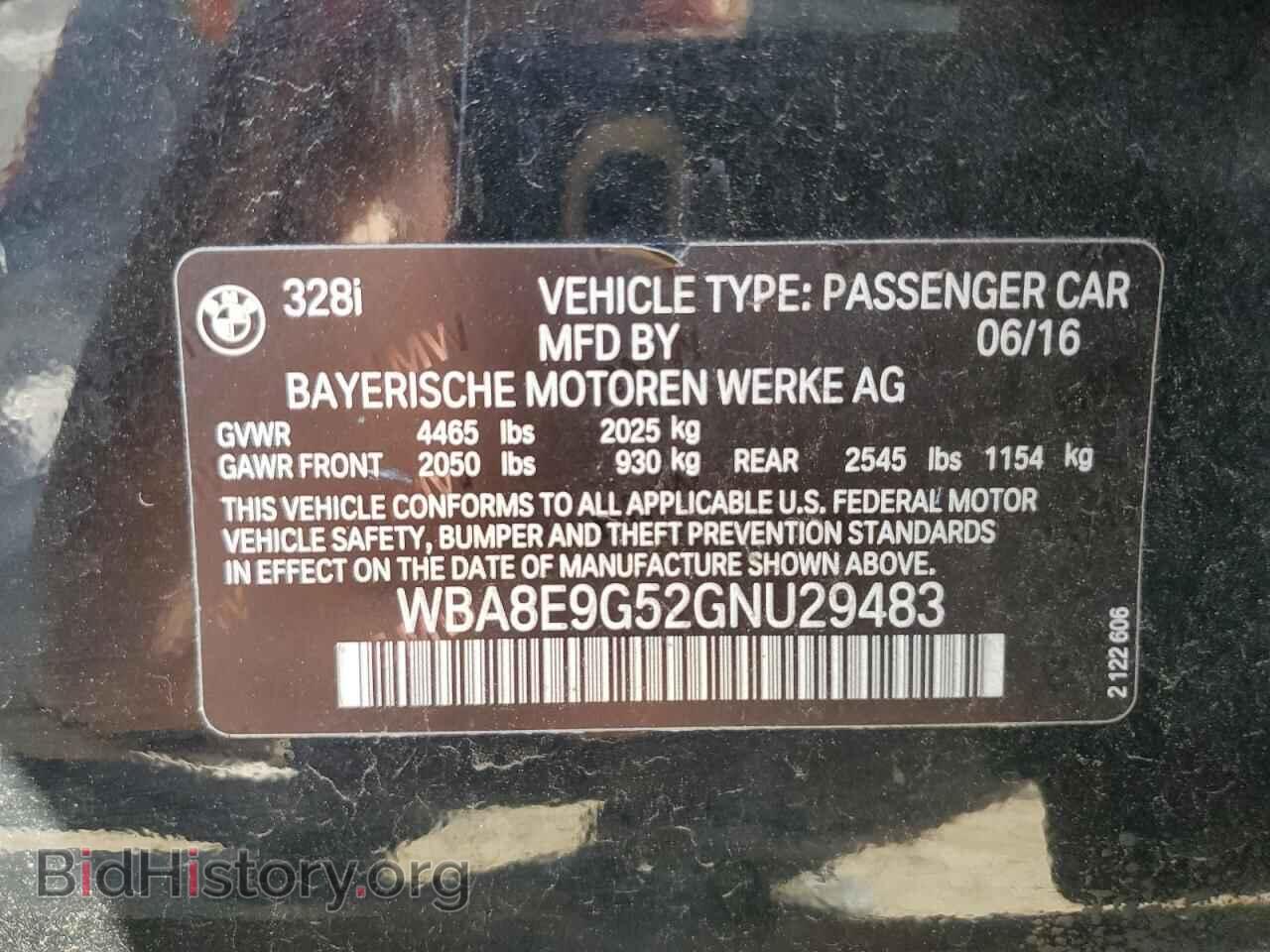 2016 BMW 3 SERIES - VIN: WBA8E9G52GNU29483 - Photo 12