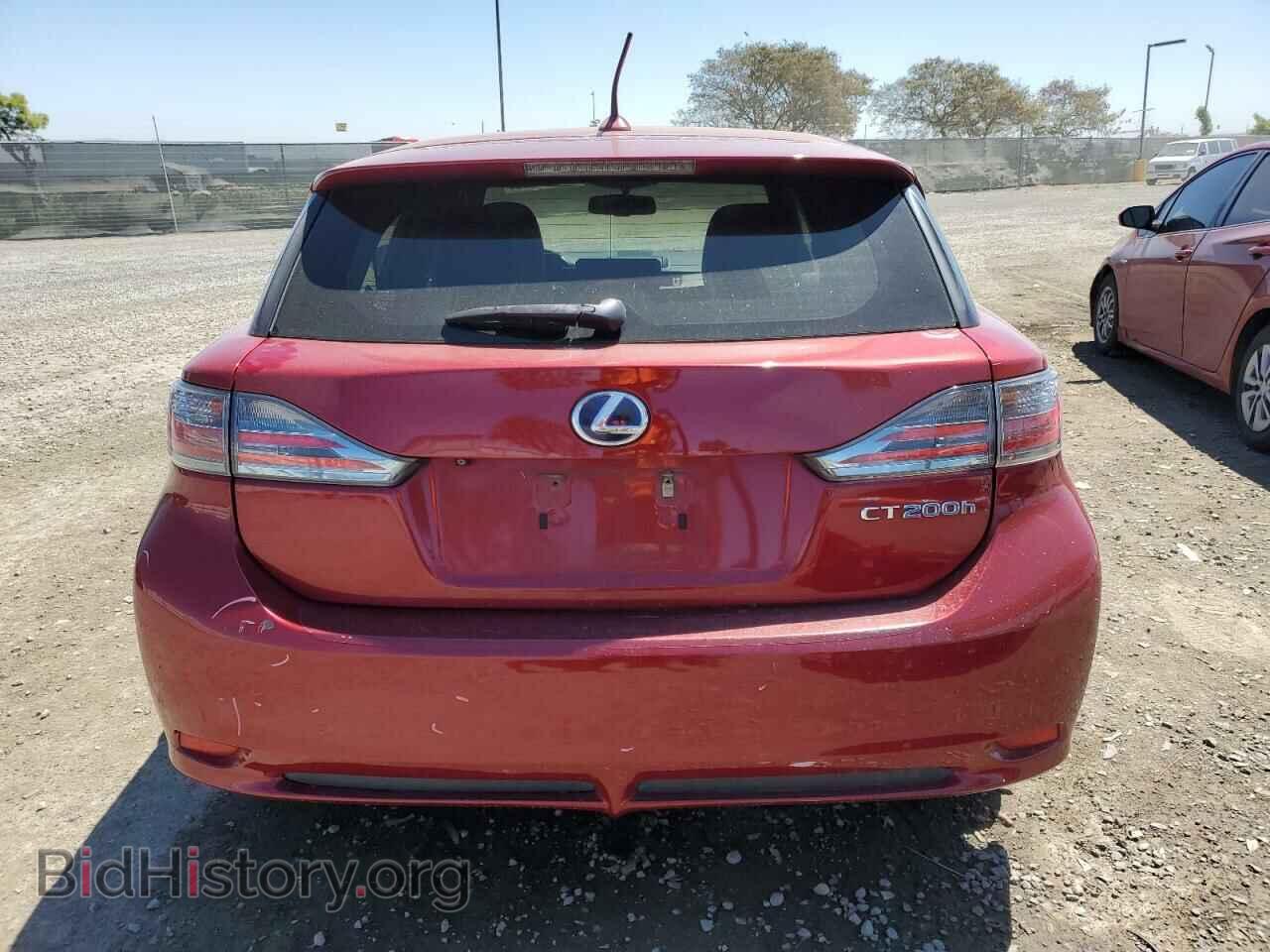 2012 LEXUS CT 200 - VIN: JTHKD5BH6C2091490 - Фото 6
