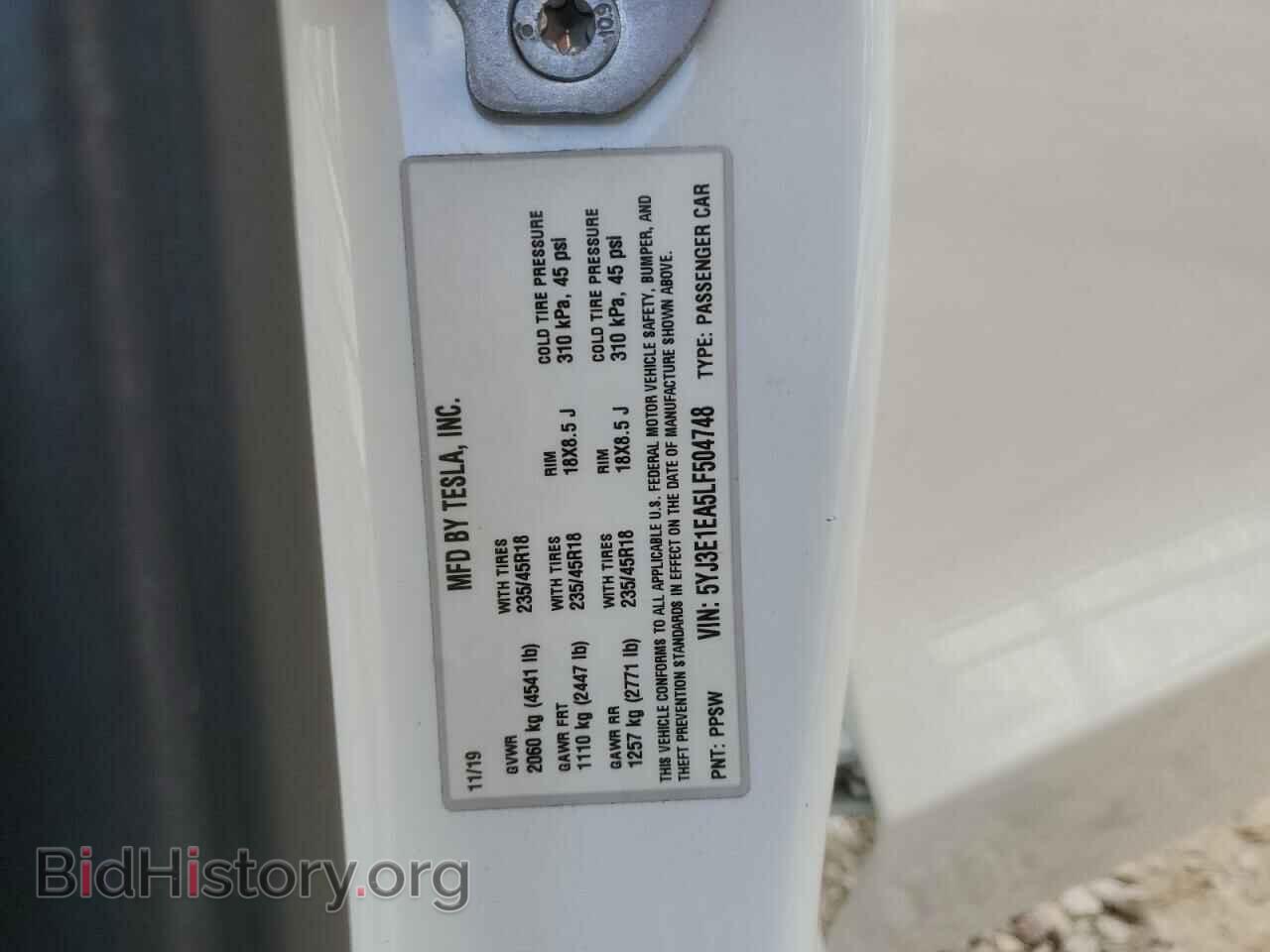 2020 TESLA MODEL 3 - VIN: 5YJ3E1EA5LF504748 - Photo 12