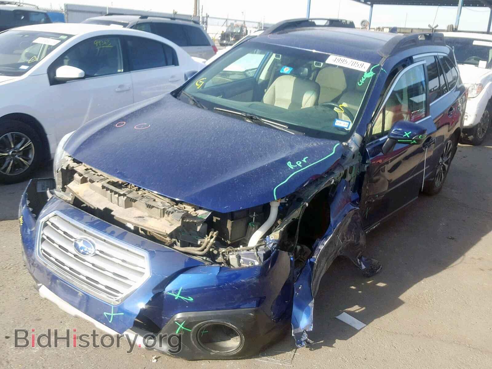 2016 SUBARU OUTBACK 2. - VIN: 4S4BSBNC0G3207316 - Фото 2