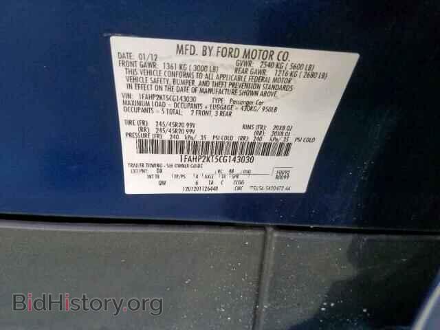 2012 FORD TAURUS - VIN: 1FAHP2KT5CG143030 - Фото 10