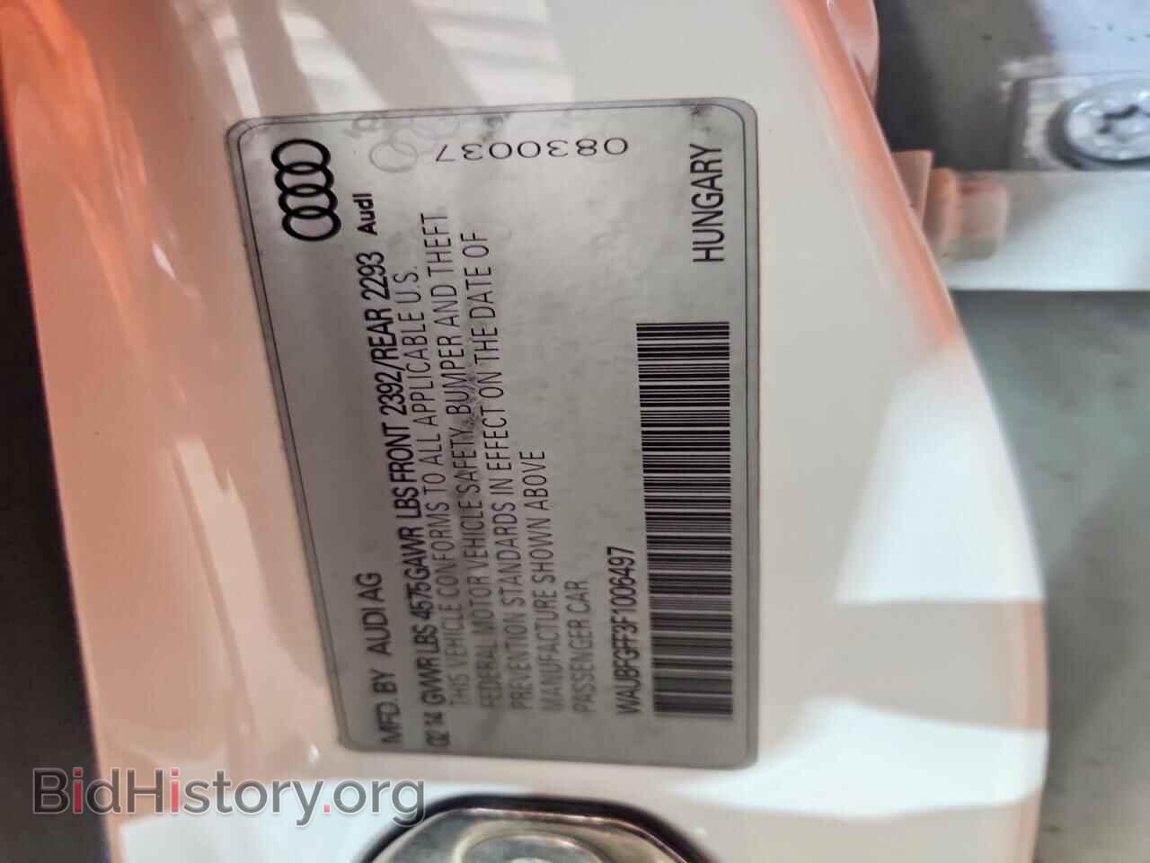 2015 AUDI A3 - VIN: WAUBFGFF3F1006497 - Фото 12