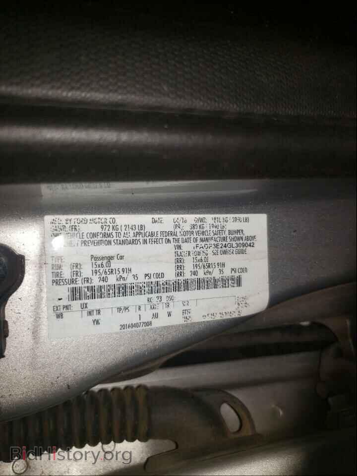 2016 FORD FOCUS - VIN: 1FADP3E24GL309042 - Photo 10