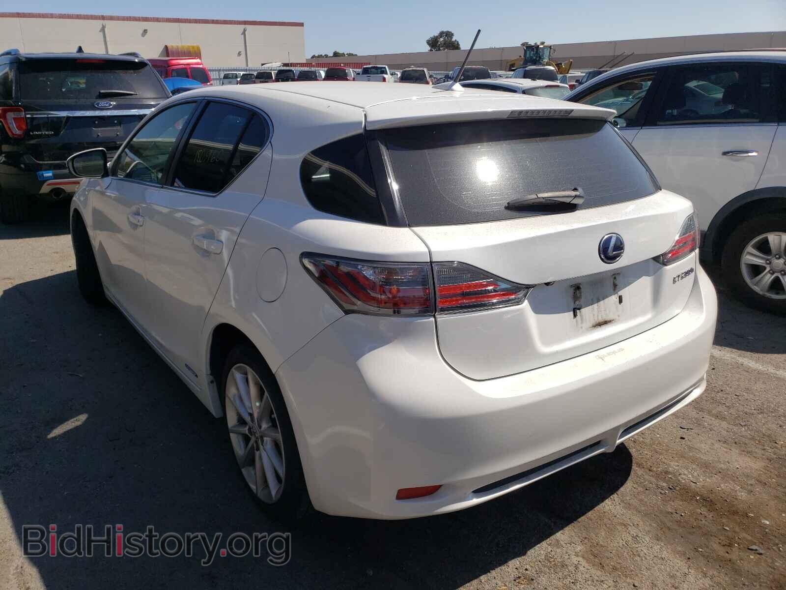 2012 LEXUS CT 200 - VIN: JTHKD5BH6C2100902 - Фото 3