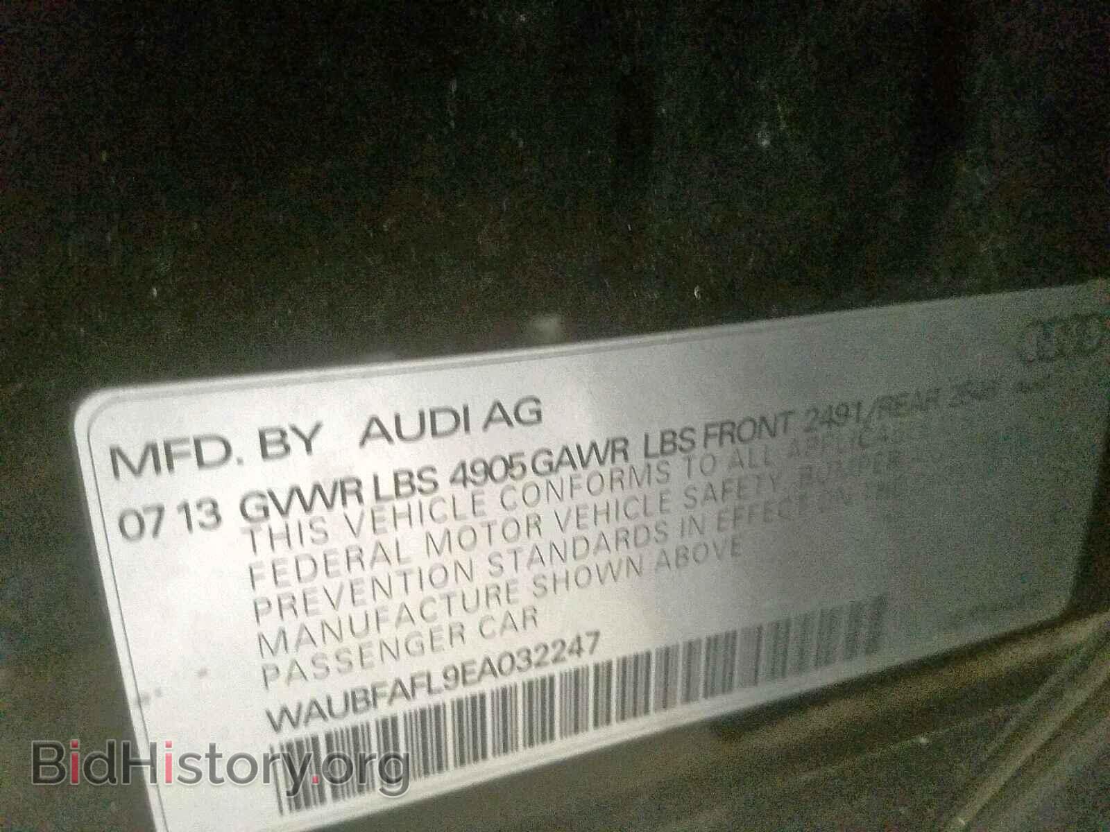 2014 AUDI A4 - VIN: WAUBFAFL9EA032247 - Photo 10
