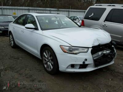 2015 Audi A6 A6 Premium, white — VIN WAUGFAFC4FN010317, Copart