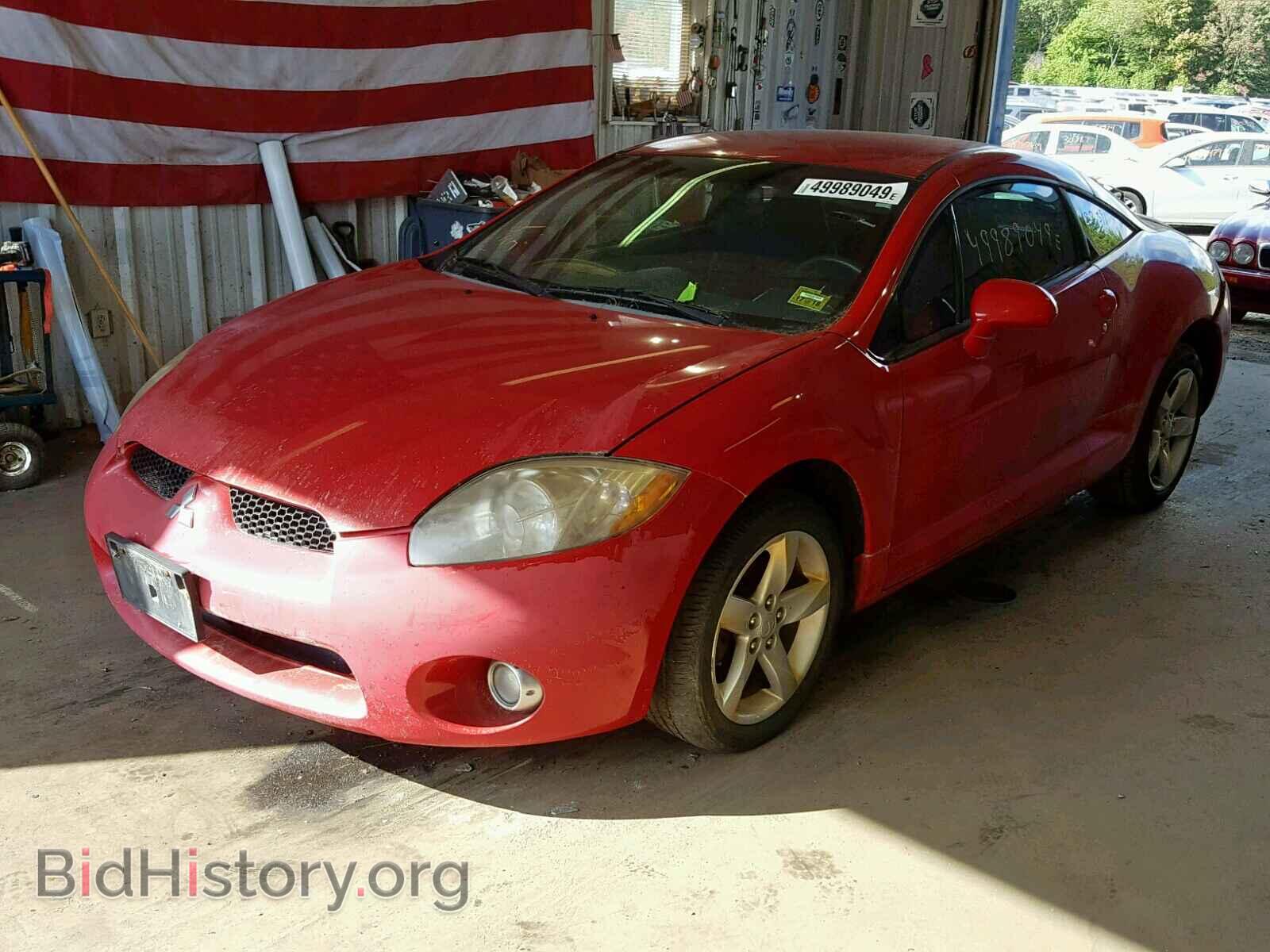 2006 MITSUBISHI ECLIPSE - VIN: 4A3AK34T36E001740 - Фото 2