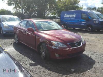 2006 Lexus IS IS 350, red — VIN JTHBE262362001928, Copart