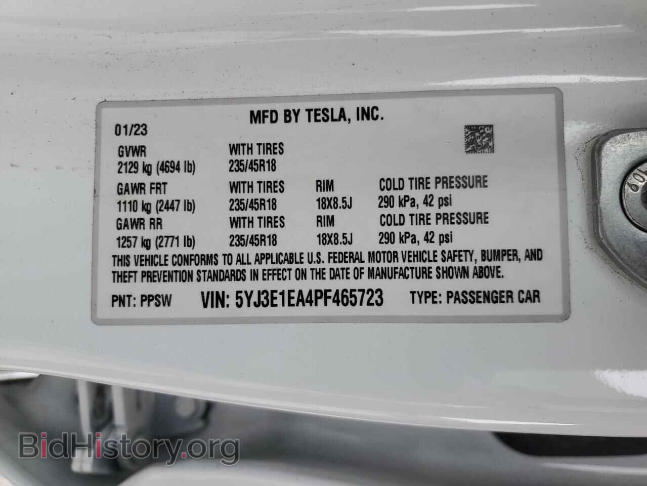 2023 TESLA MODEL 3 - VIN: 5YJ3E1EA4PF465723 - Фото 15