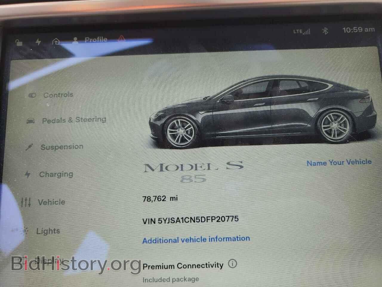 2013 TESLA MODEL S - VIN: 5YJSA1CN5DFP20775 - Фото 9