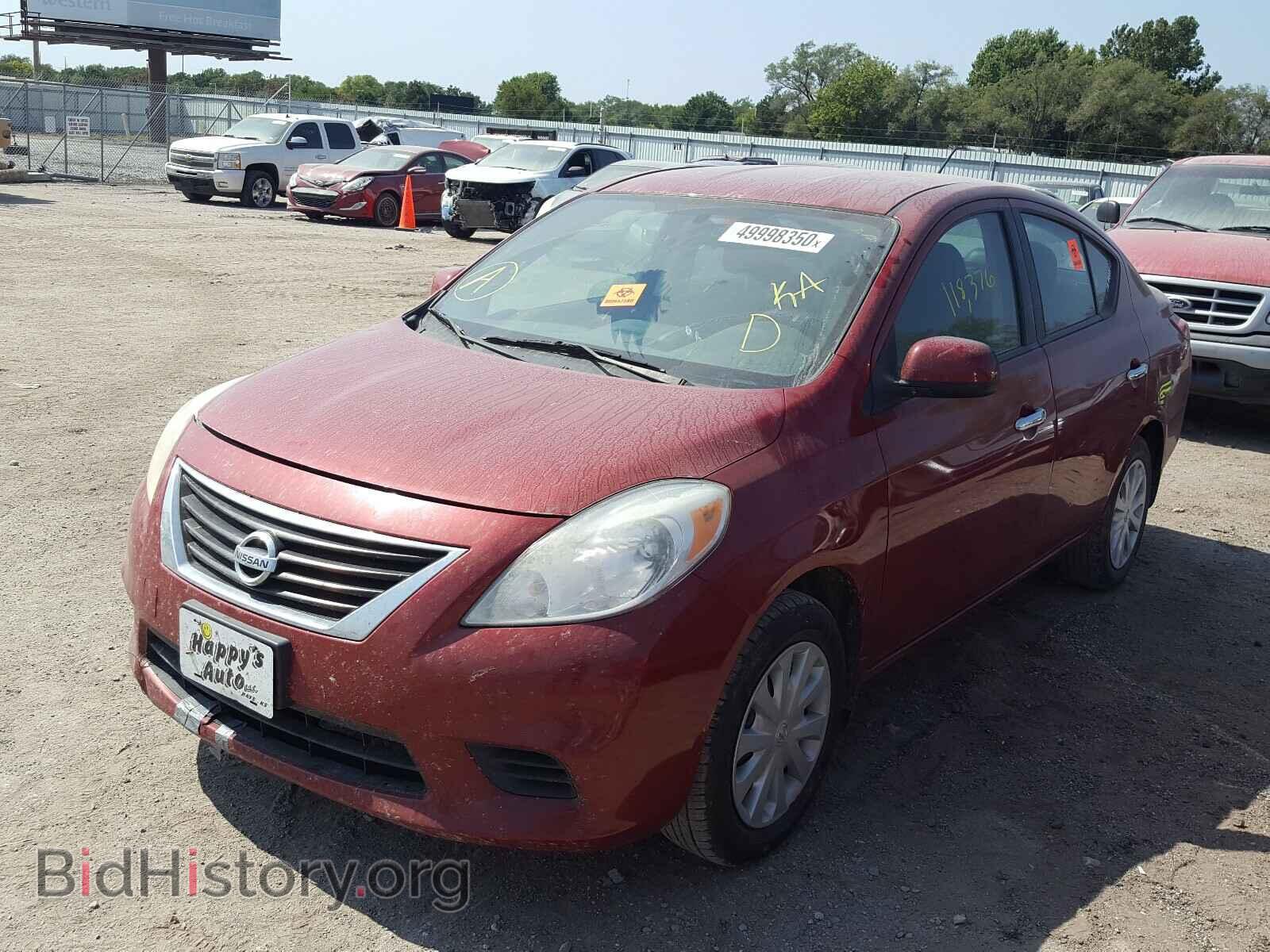 2012 NISSAN VERSA - VIN: 3N1CN7AP2CL934545 - Фото 2