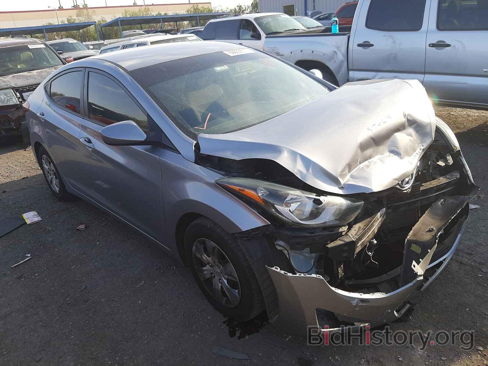 Photo 5NPDH4AE9GH709986 - HYUNDAI ELANTRA 2016