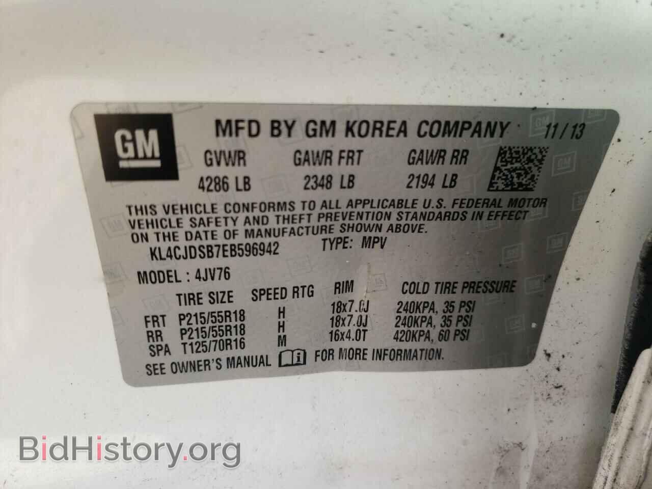 2014 BUICK ENCORE - VIN: KL4CJDSB7EB596942 - Photo 10