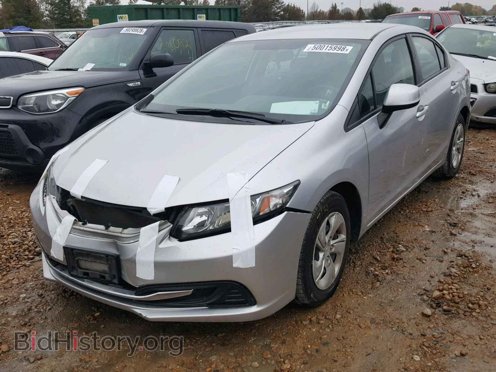 2013 HONDA CIVIC LX - VIN: 19XFB2F52DE063200 - Фото 2