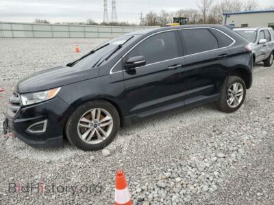 2016 Ford EDGE SEL, black — VIN 2FMPK4J93GBC50463, Copart