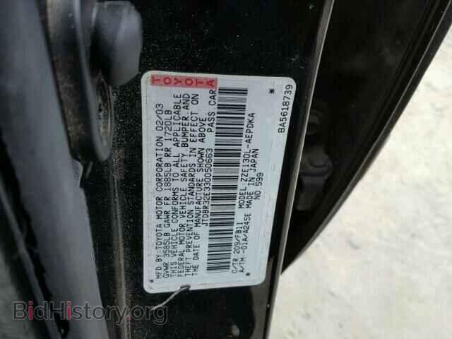 2003 TOYOTA COROLLA - VIN: JTDBR32E330050663 - Фото 10
