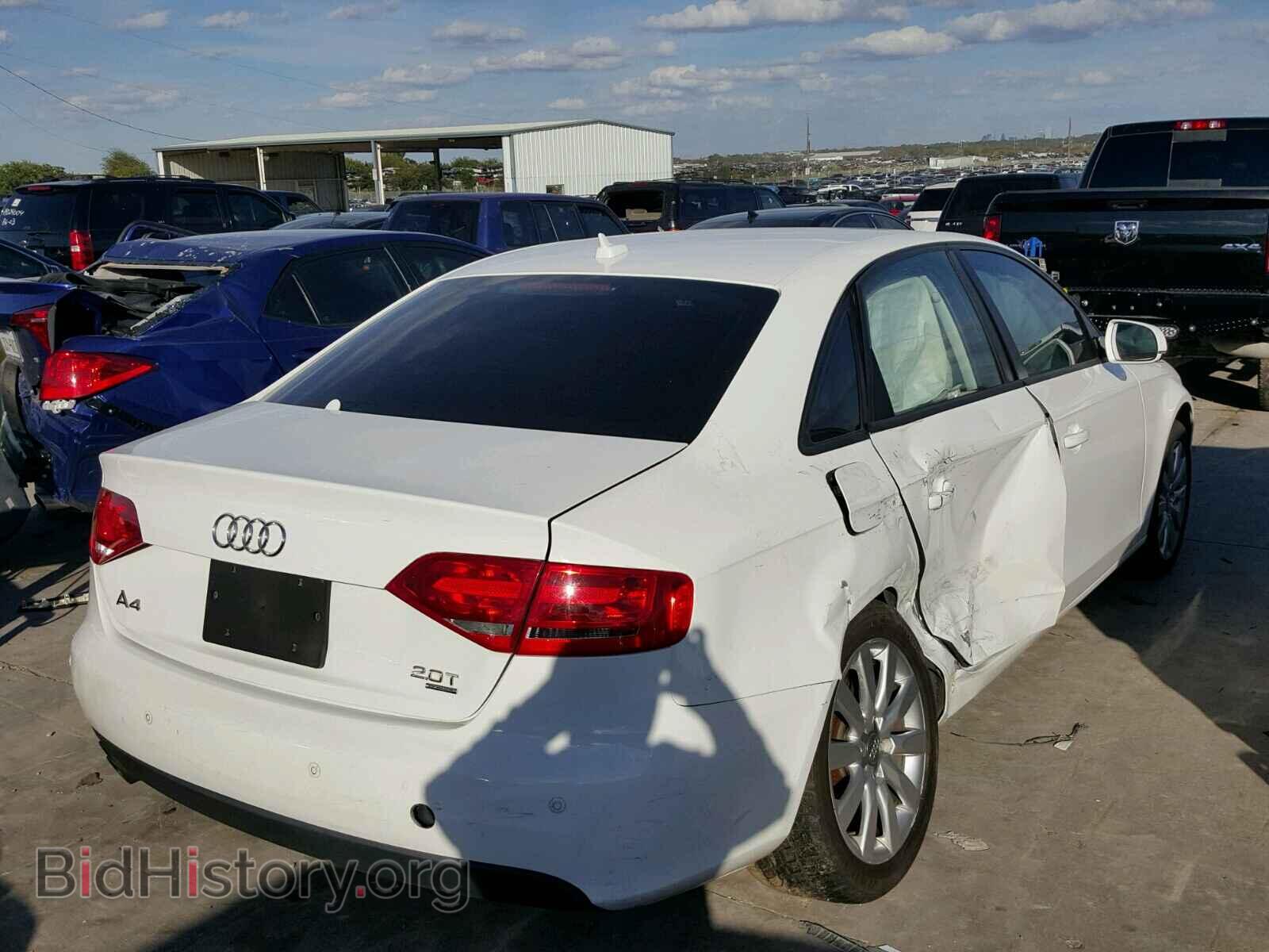 2012 AUDI A4 - VIN: WAUBFAFL1CN011477 - Фото 4