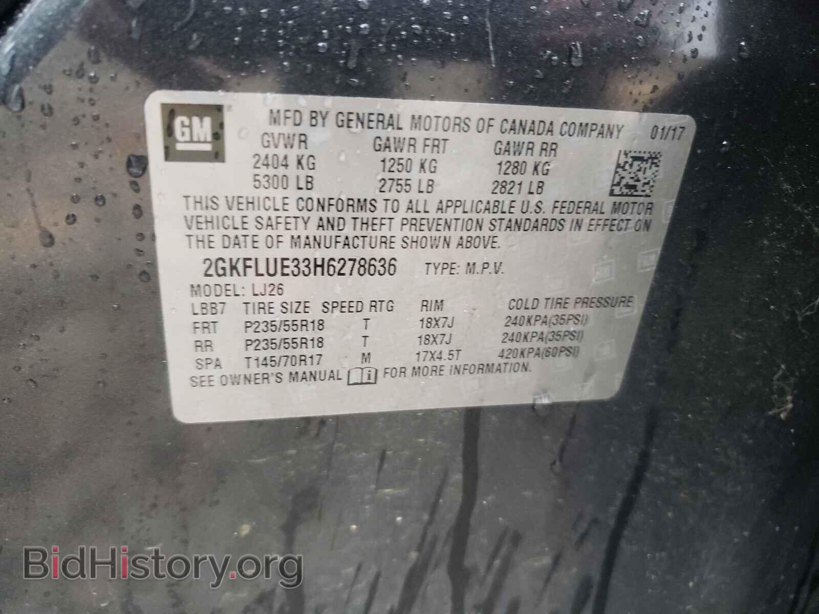 2017 GMC TERRAIN - VIN: 2GKFLUE33H6278636 - Фото 10