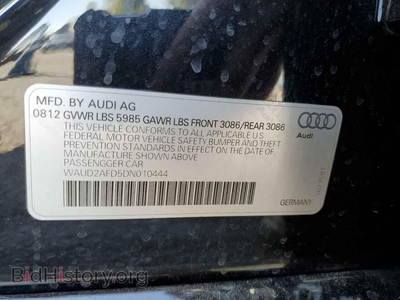 2013 AUDI S8 - VIN: WAUD2AFD5DN010444 - Photo 14