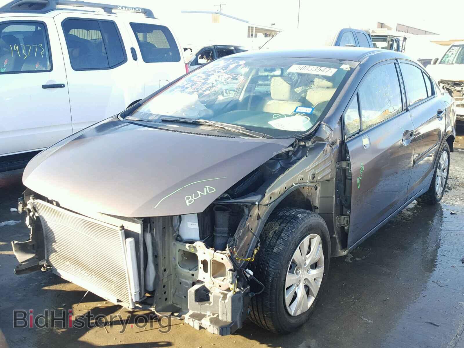 2012 HONDA CIVIC - VIN: 2HGFB2F55CH579829 - Фото 2