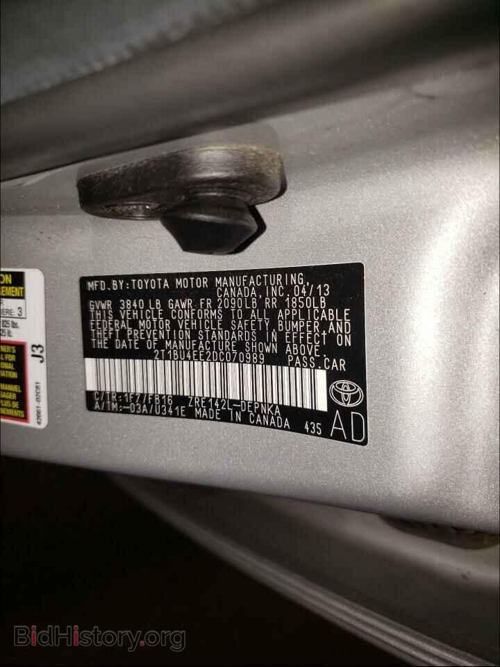 2013 TOYOTA COROLLA - VIN: 2T1BU4EE2DC070989 - Photo 10