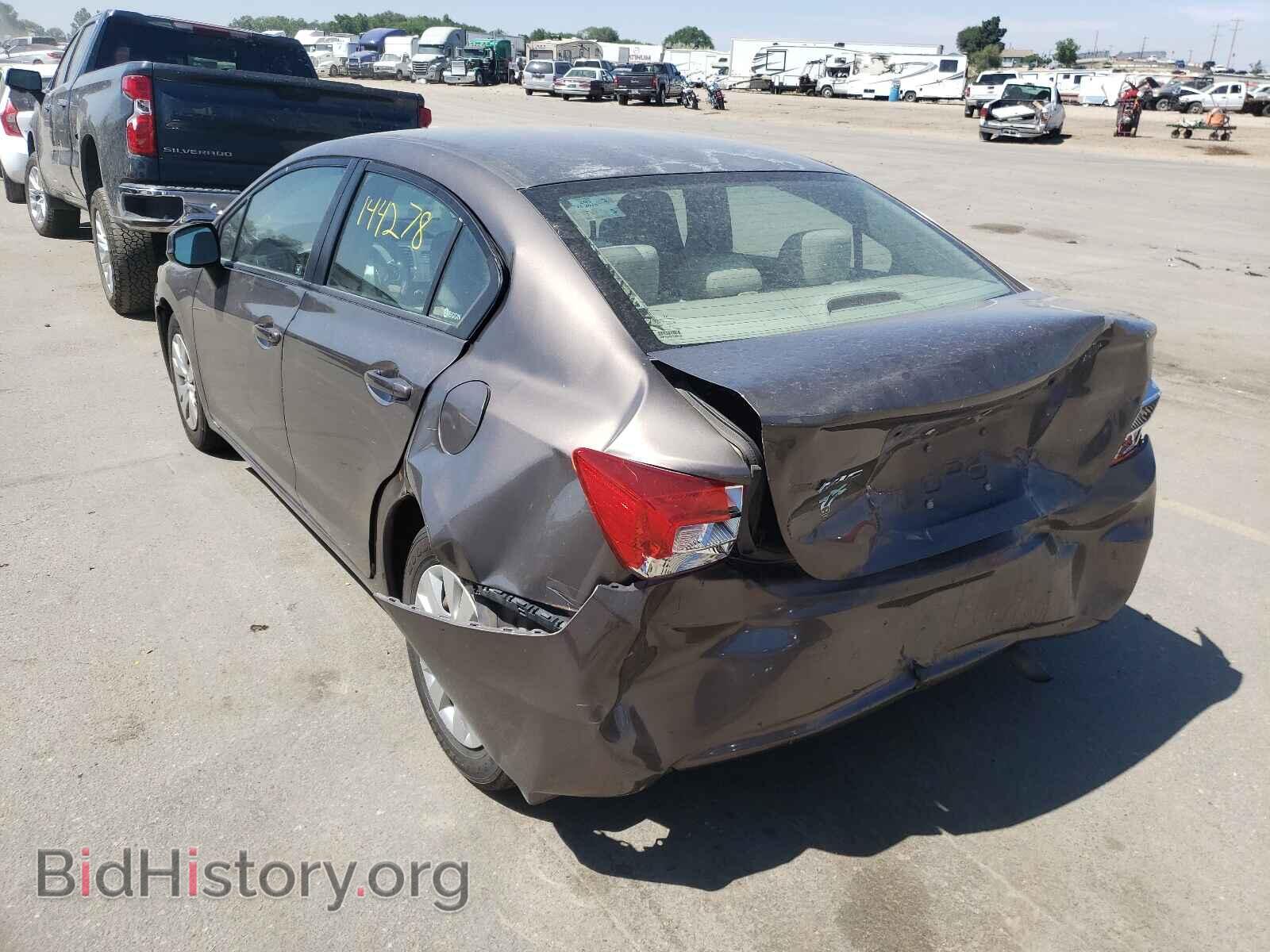 2012 HONDA CIVIC - VIN: 2HGFB2F55CH557569 - Фото 3
