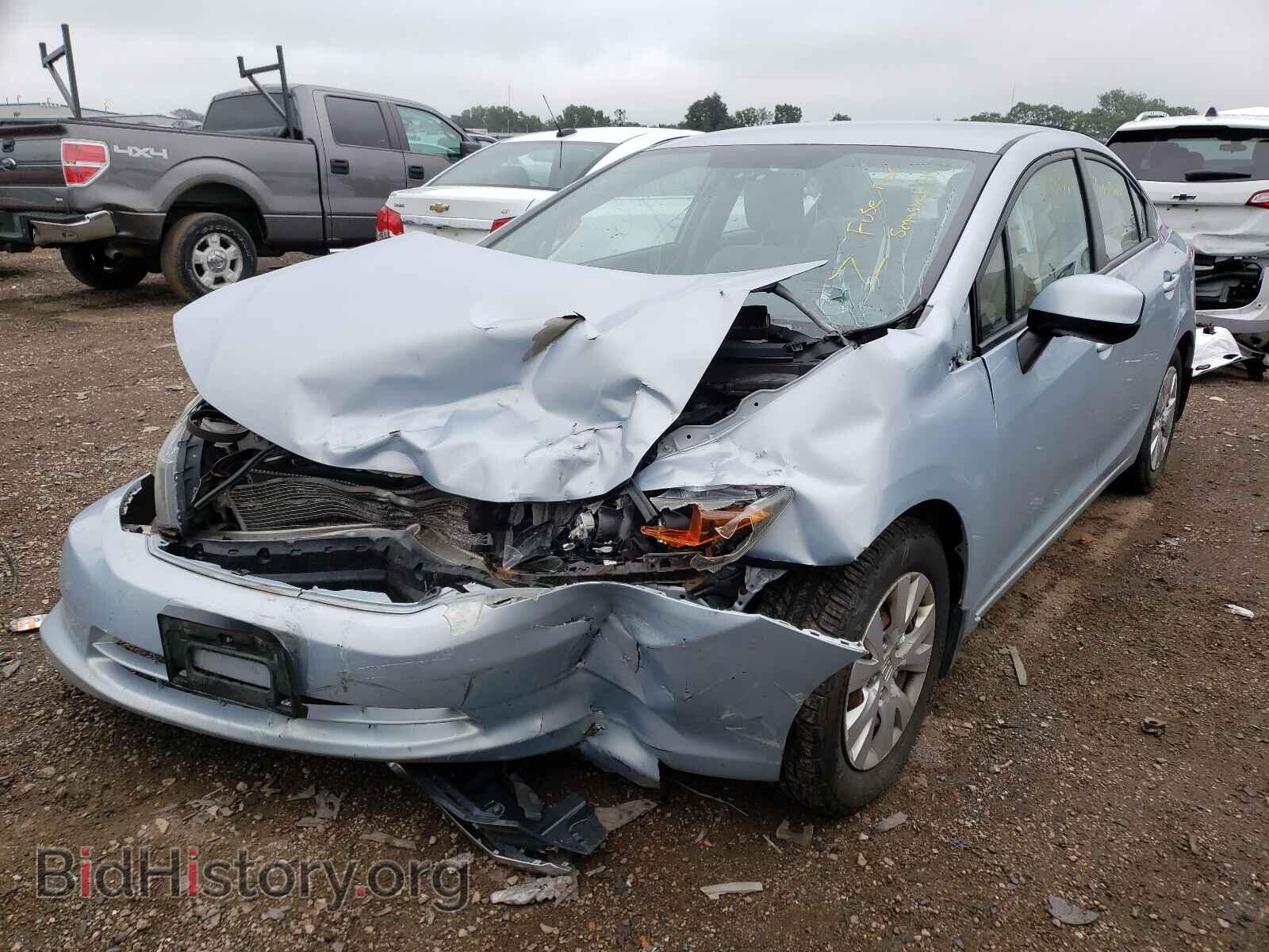 2012 HONDA CIVIC - VIN: 2HGFB2F55CH522238 - Фото 2