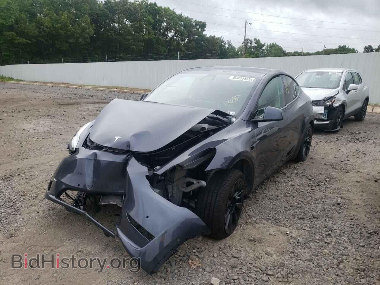 2022 TESLA MODEL Y - VIN: 7SAYGDEE4NF386671 - Фото 2