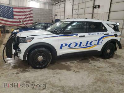 2021 Ford EXPLORER Police Interceptor, белый — VIN 1FM5K8AB1MGB35303, Copart