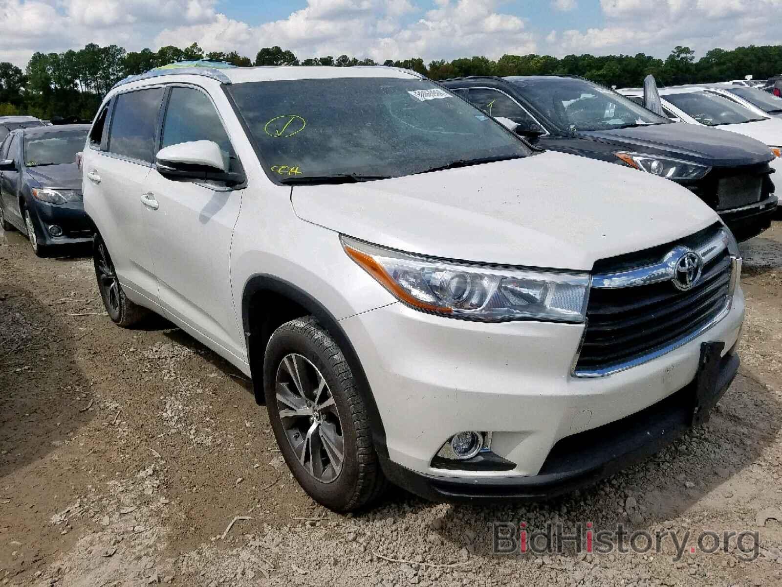 Фотография 5TDKKRFH4GS140712 - TOYOTA HIGHLANDER 2016