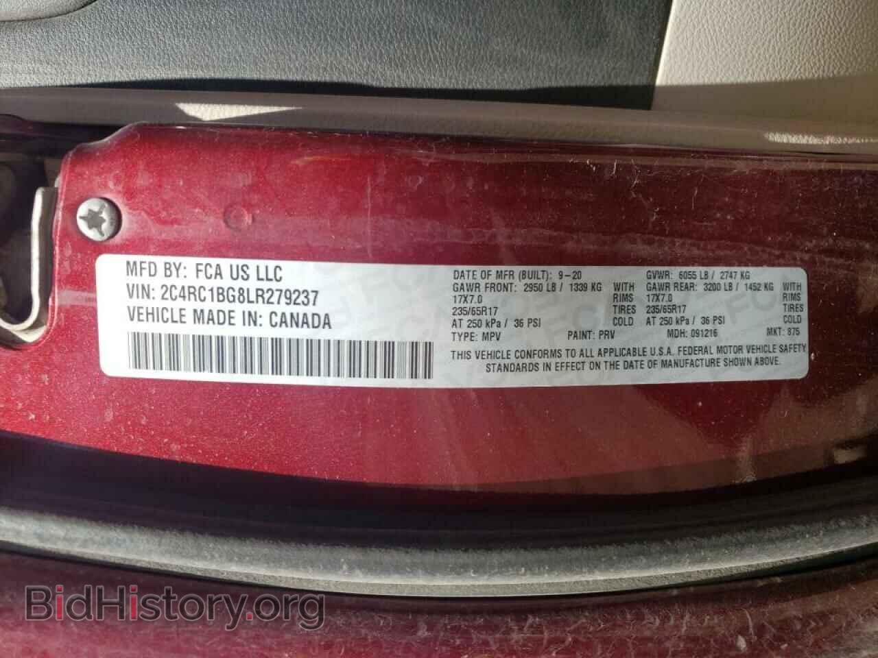 2020 CHRYSLER PACIFICA - VIN: 2C4RC1BG8LR279237 - Photo 10