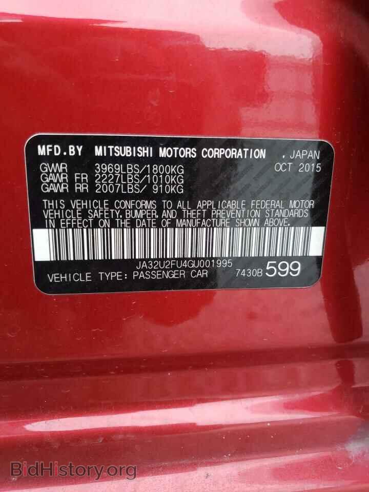 2016 MITSUBISHI LANCER - VIN: JA32U2FU4GU001995 - Photo 12